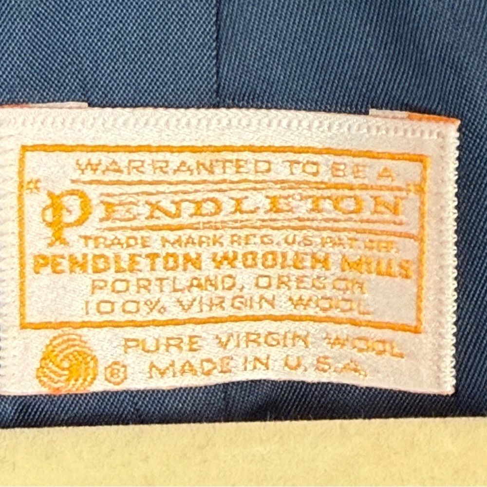 Vintage Pendleton Navy Wool 2 Button Collegiate B… - image 3